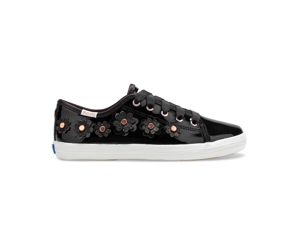 Keds Sneakers Black - Kate Spade new york Kickstart Patent Leather - Kids FASVYG-120